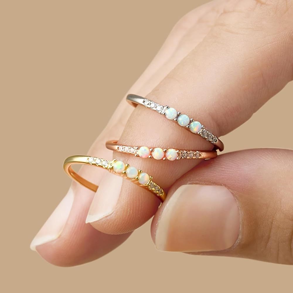 Sterling Silver Opal Gleam Ring Wholesale