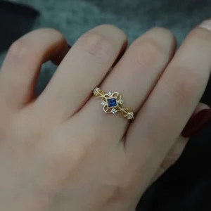 925-Sterling-Silver-14K-Gold-Plated-Ring-for-Women-Blue-Zircon-Japanese-Retro-Hollow-Simple-Ring-2.webp