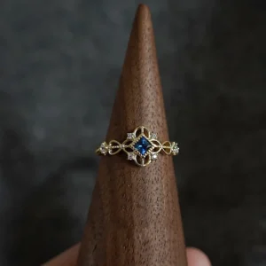 925-Sterling-Silver-14K-Gold-Plated-Ring-for-Women-Blue-Zircon-Japanese-Retro-Hollow-Simple-Ring.webp