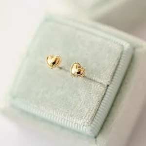 925-Sterling-Silver-14k-Gold-Plated-Stud-Earrings-Cute-Cake-Side-Heart-Earrings-Simple-Student-Korean-1.webp