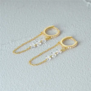 Aide-925-Sterling-Silver-Three-Zircon-Drop-Long-Chain-Gold-Hoop-Buckle-Piercing-Earrings-For-Women-1.webp