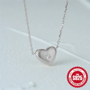 CANNER-925-Sterling-Silver-Love-Heart-Necklace-For-Women-2023-New-Trendy-Lip-Chain-Simple-Pendant-3.webp