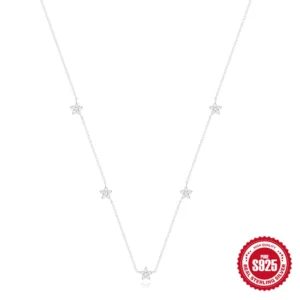 CANNER-925-Sterling-Silver-Necklace-For-Women-zircon-Cold-wind-petal-pendant-collarbone-chain-necklace-charm-1.webp