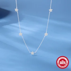 CANNER-925-Sterling-Silver-Necklace-For-Women-zircon-Cold-wind-petal-pendant-collarbone-chain-necklace-charm-3.webp