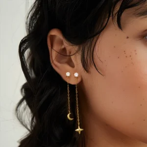CANNER-Chain-Tassel-Starmoon-Drop-Earrings-For-Women-925-Sterling-Silver-18k-Gold-Ins-Simplicity-Earrings-2.webp