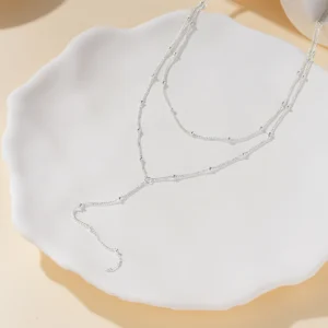 CANNER-Classic-Vintage-Y-Shaped-Necklace-S925-Sterling-Silver-Elegant-Double-Layer-Side-Bead-Chain-Clavicle-2.webp