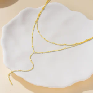 CANNER-Classic-Vintage-Y-Shaped-Necklace-S925-Sterling-Silver-Elegant-Double-Layer-Side-Bead-Chain-Clavicle-3.webp