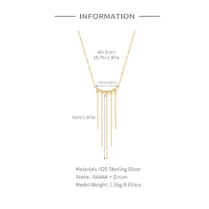 CANNER-Fringe-Clavicle-925-Sterling-Silver-Necklaces-For-Women-18K-Gold-Minimalism-Chain-Necklaces-Fine-Jewelry-1.webp
