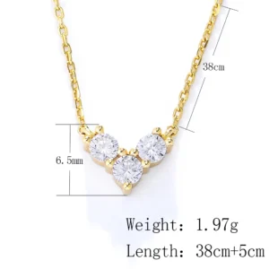 Cubic-Zirconia-Letter-V-S925-Silver-jewelry-fulsun-Wholesale-Ins-Classic-Geometric-three-stone-chain-Necklace-1.webp