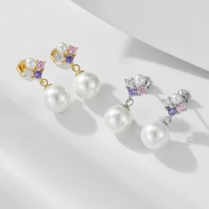 FULSUN-Trendy-colourful-cubic-zirconia-mother-of-pearl-ball-earrings-925-sterling-silver-14K-gold-plated-3.webp