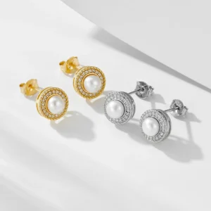 FULSUN-Vintage-zircon-round-mother-of-pearl-bread-shaped-stud-ears-925-sterling-silver-14K-gold-3.webp