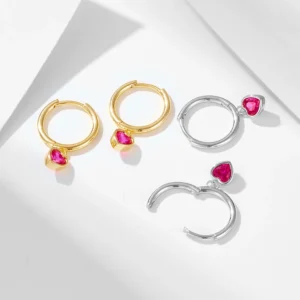 FULSUN-new-design-garnet-zircon-heart-huggie-earrings-925-sterling-silver-14K-gold-plated-fashion-drop-3.webp