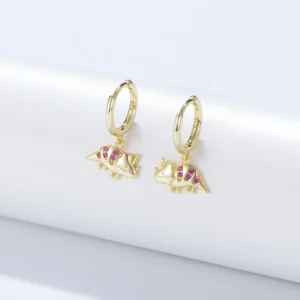 Fulsun-Lovely-Dinosaur-Pink-Zircon-Symmetric-Triceratops-Dangle-Sterling-Silver-925-Red-corundum-Animals-Hoop-Earring-1-scaled-1.webp