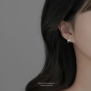 Korean-Temperament-pav-Zircon-Deer-Snowflake-Asymmetrical-Earring-for-Women-Student-925-Sterling-Silver-Christmas-Party-3.webp