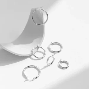 MODIAN-925-Sterling-Silver-Bold-Classic-Simple-French-Hoop-Earrings-18K-White-Gold-Plated-Earrings-For-5.webp