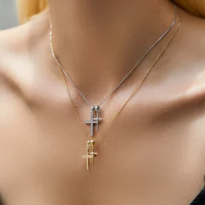 MODIAN-925-Sterling-Silver-Classic-Delicate-Double-Cross-Zircon-Link-Chain-Pendant-Necklace-For-Women-Fine-1.webp