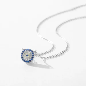 MODIAN-925-Sterling-Silver-Dazzling-Blue-Clear-CZ-Pendant-Necklace-Link-Chain-For-Women-Delicate-Birthday-3.webp