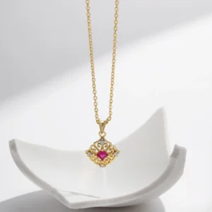 MODIAN-925-Sterling-Silver-Retro-Hollow-Pattern-Pendant-Necklace-Prong-Setting-Red-CZ-For-Women-Birthday-4.webp