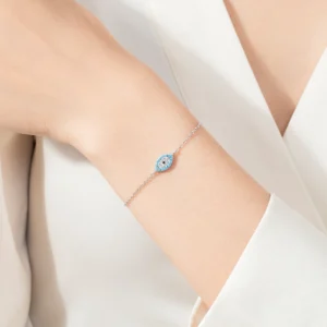 MODIAN-925-Sterling-Silver-Turquoise-Blue-Eyes-Bracelet-Setting-Pave-Setting-CZ-Link-Chain-Bracelets-For-1.webp