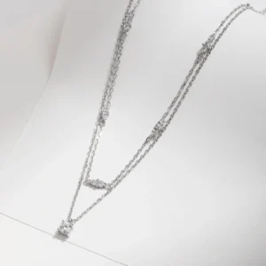 MODIAN-Moissanite-D-Color-Double-Layer-Pendant-Necklace-925-Sterling-Silver-Round-Stylish-Choker-Necklace-For-3.webp