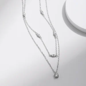 MODIAN-Moissanite-D-Color-Double-Layer-Pendant-Necklace-925-Sterling-Silver-Round-Stylish-Choker-Necklace-For-4.webp