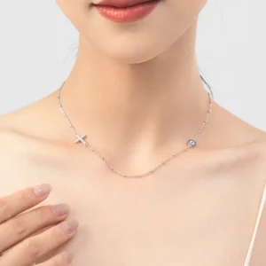 MODIAN-Simple-Cross-Beads-Necklace-Real-925-Sterling-Silver-Blue-Zirconia-Eye-Link-Chain-Necklaces-For-1.webp