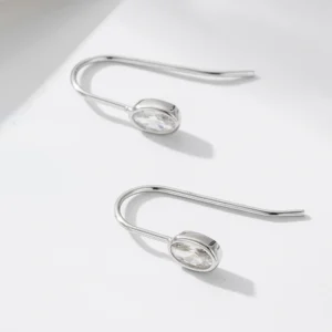 New-Simple-Sterling-925-silver-jewelry-wholesale-14k-Gold-Plated-Oval-Zircon-Ear-Hook-Earrings-for-1.webp