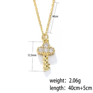 Personalized-Trendy-Twist-Mini-Key-Charm-Zircons-necklace-Sterling-Silver-S925-clavicle-chain-necklace-jewelry-for-1.webp