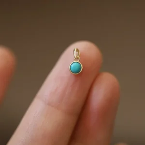 Retro-925-Sterling-Silver-14k-Gold-Plated-Necklace-for-Women-Blue-Turquoise-Mini-Geometric-Round-Pendant-1.webp