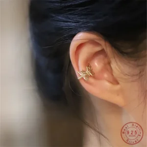 S925-Sterling-Silver-Plated-14K-Gold-Ear-Bone-Clip-No-Pierced-Ears-Korean-Sweet-Temperament-Butterfly.webp