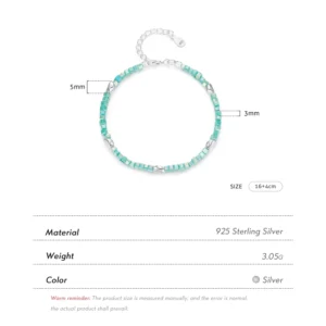 Solid-925-Sterling-Silver-Square-Green-Crystal-Charm-Bracelet-For-Women-Sweet-Link-Chain-Female-2.webp