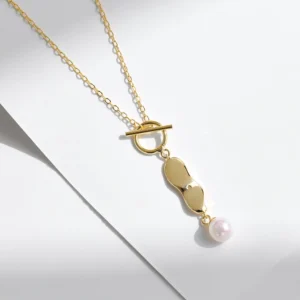YANLOK-925-Sterling-Silver-Art-Design-Twisted-Clock-Pearl-Gold-Color-Link-Chain-Pendant-Necklace-For-3.webp