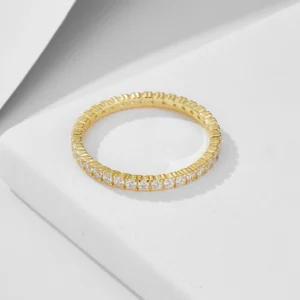 fulsun-western-trendy-bridal-jewelry-S925-Sterling-silver-14k-gold-plated-Emerald-Cubic-Zirconia-Eternity-Band-1.webp