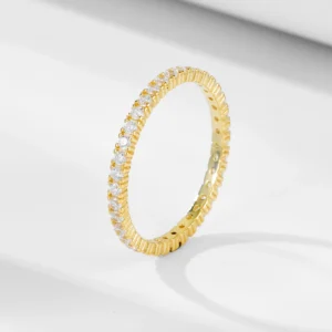 fulsun-western-trendy-bridal-jewelry-S925-Sterling-silver-14k-gold-plated-Emerald-Cubic-Zirconia-Eternity-Band-3.webp