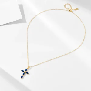 original-Marquise-sapphire-blue-zircon-Cross-Pendant-Clavicle-Chain-Necklace-925-sterling-silver-gold-plated-jewelry-2.webp