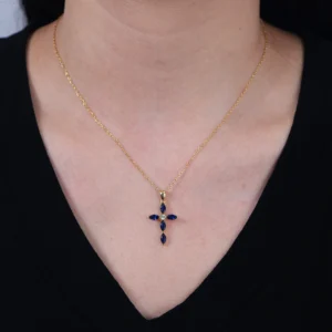 original-Marquise-sapphire-blue-zircon-Cross-Pendant-Clavicle-Chain-Necklace-925-sterling-silver-gold-plated-jewelry-3.webp