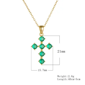 original-design-green-zircon-jewellery-Emerald-cross-pendants-necklace-Sterling-925-silver-jewelry-wholesale-for-women-5.webp