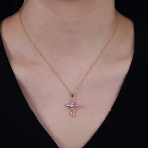 original-luxury-Fashion-Trendy-Female-Jewelry-925-Sterling-Silver-Jewellery-Pink-Cubic-Zirconia-Cross-Pendant-Necklaces-3.webp